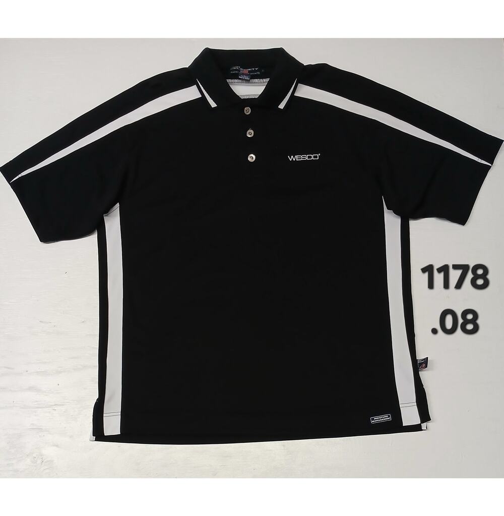 Pro Celebrity (Large) Black Short Sleeve Collar Golf Shirt